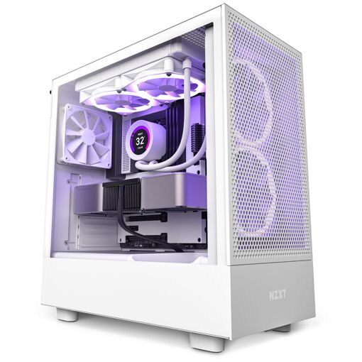 Caja NZXT H5 Flow Midi Torre - Blanco