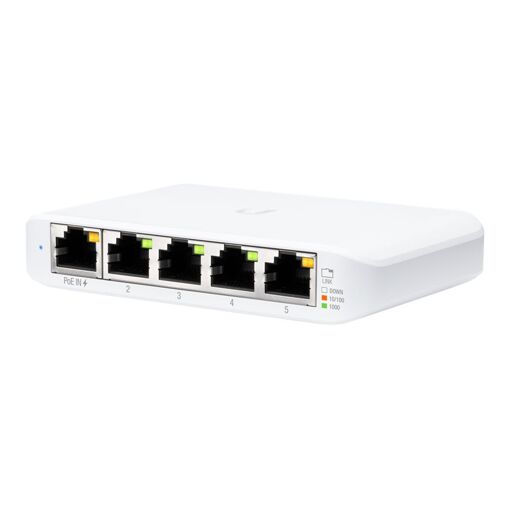 Commutateur Ubiquiti UniFi USW Flex Mini - Commutateur géré - 4 x Ethernet Gigabit + 1 x PoE+ - Bureau - PoE+ (pack de 5)
