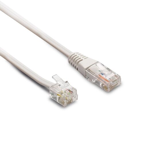 Metronic RJ45/RJ11 Telephone Cable - 6ft