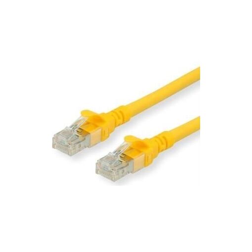 Câble Secomp CAT 6a UTP, 7,5 m, RJ-45 (M) vers RJ-45 (M), Jaune