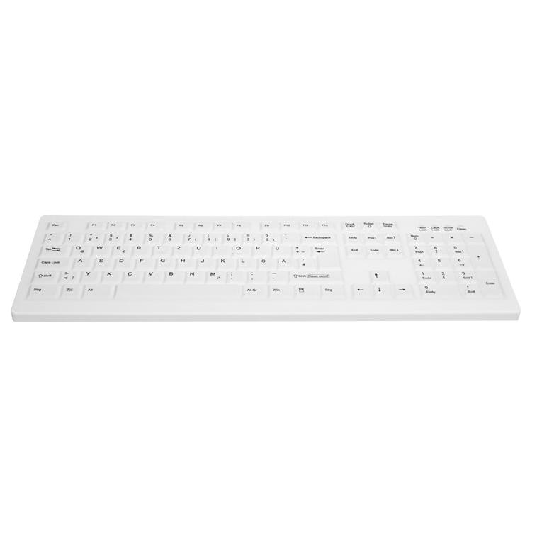 Contour Design Active Key AK-C8100F Wireless Keyboard - German - White (2.4 GHz)