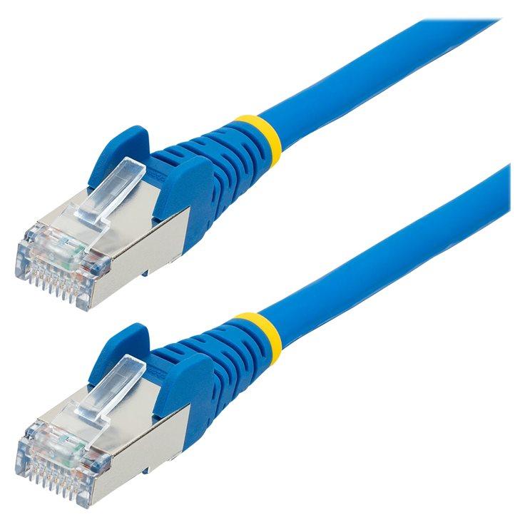 Cable de Ethernet StarTech de 1,5 m CAT6a - S/FTP, 10GbE PoE, Azul