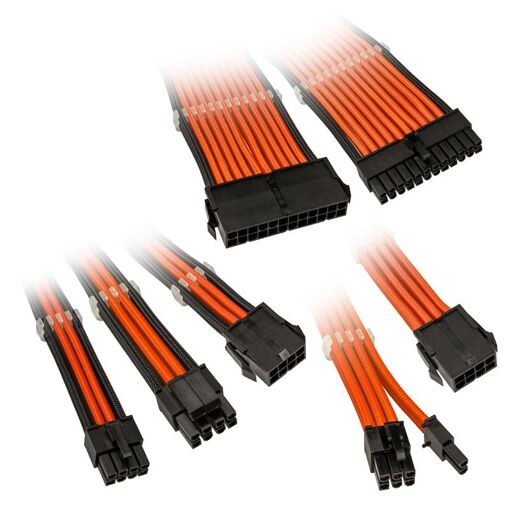 Kit de extensión de cable trenzado Kolink Core Adept - Naranja