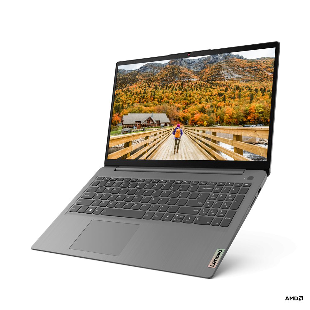 Lenovo Compatible - IdeaPad 3, Ryzen 5 5500U, 8 Go de RAM, 256 Go SSD, 15,6" IPS Polar Grey Nordic