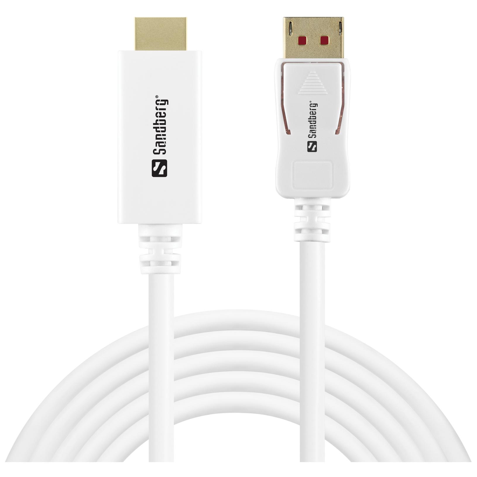 Sandberg 2m DisplayPort to HDMI 4K 60Hz Cable