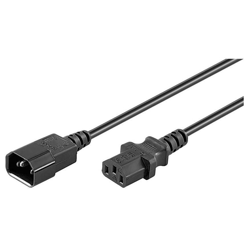 MicroConnect PE040620 2m Electric Cable Black C13 to C14