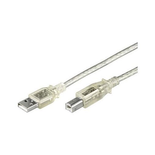 Câble MicroConnect USB 2.0 1m M-M Transparent