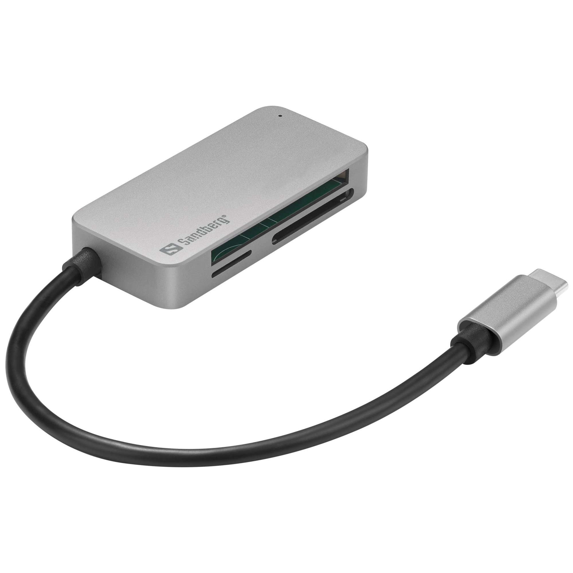 Sandberg USB-C Multi Card Reader Pro, Black