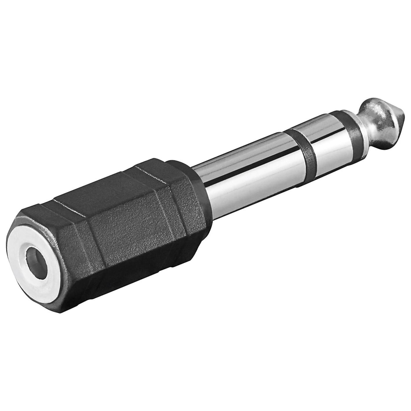 Adaptateur MicroConnect 6,3 mm vers 3,5 mm, noir