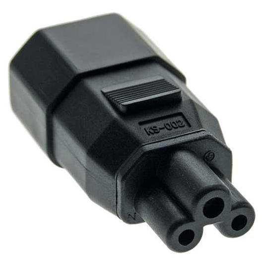 MicroConnect C14 to C5 Cable Adapter, Black