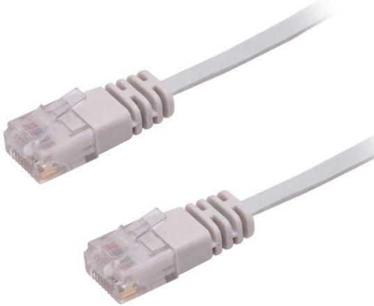 MicroConnect U/UTP CAT6 3M Grey Flat Network Cable