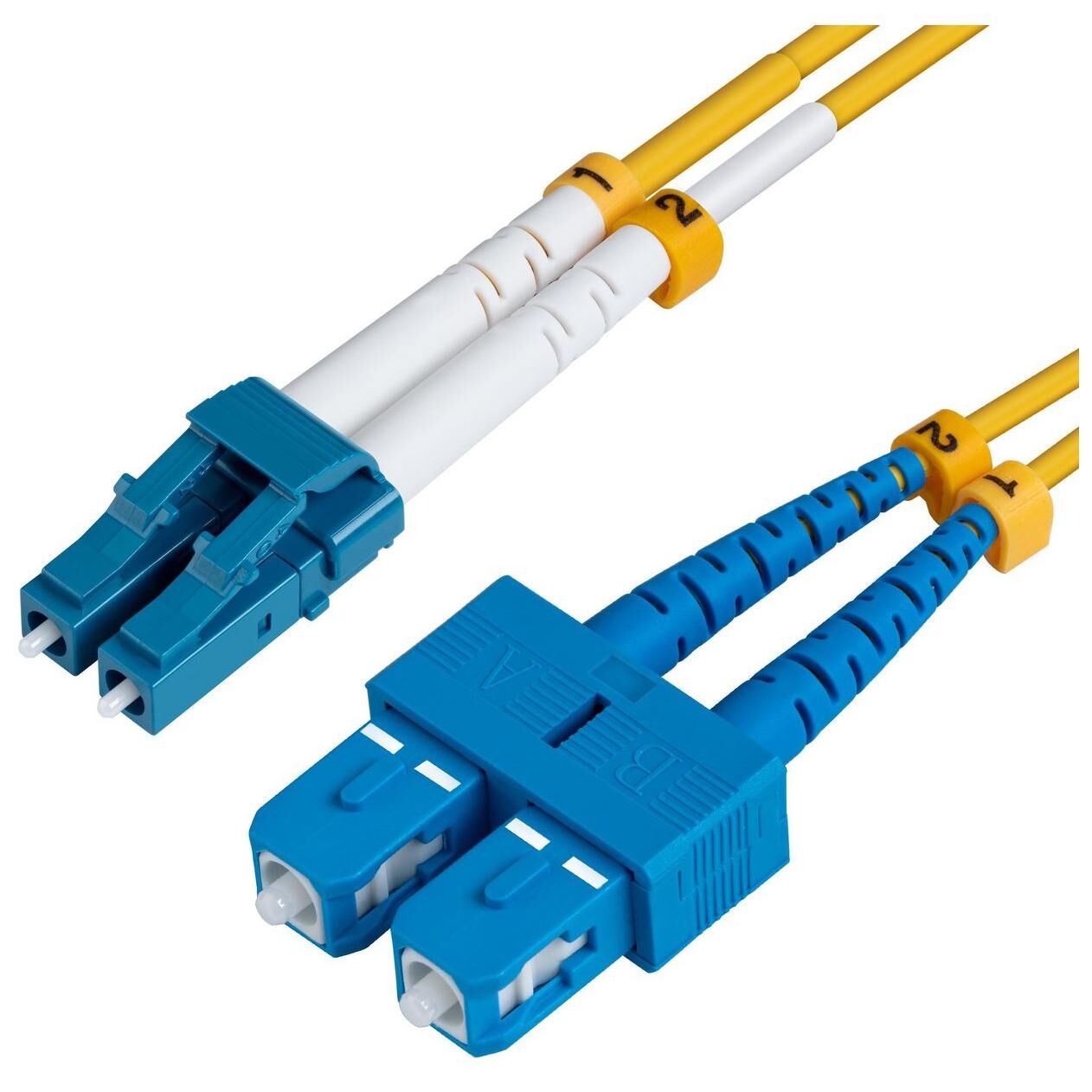MicroConnect InfiniBand and Fiber Optic Cable 0.5m LC SC Yellow