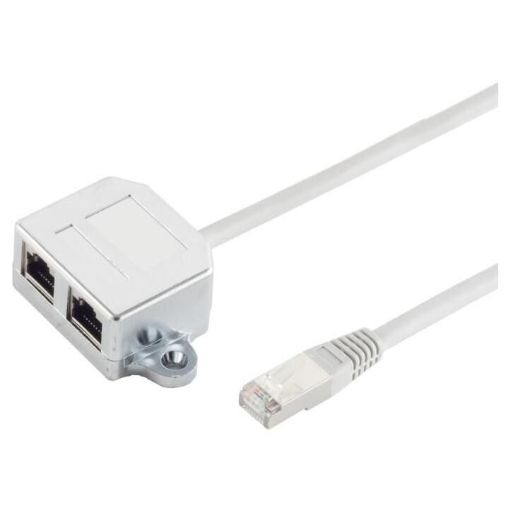 MicroConnect MPK419 Cat5e Network Cable, 0.15m, Silver