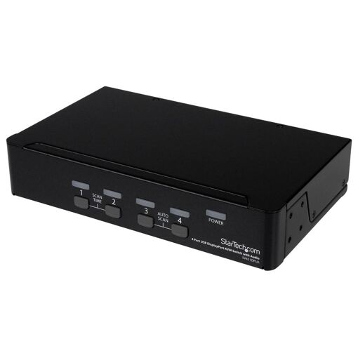 StarTech.com 4-Port DisplayPort KVM Switch with USB Hub and Audio Sharing - 2560 x 1600