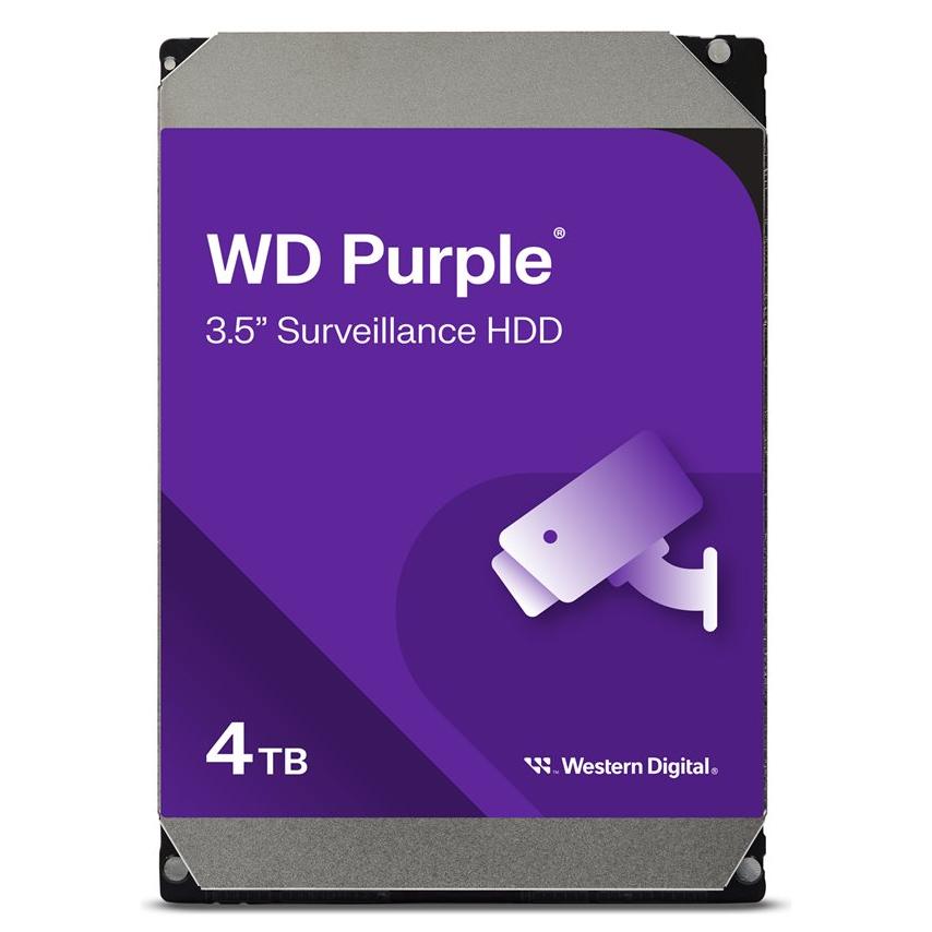 Western Digital Purple 4TB Internal Hard Drive - 3.5" SATA 6Gb/s, 5400 RPM, 256MB Cache