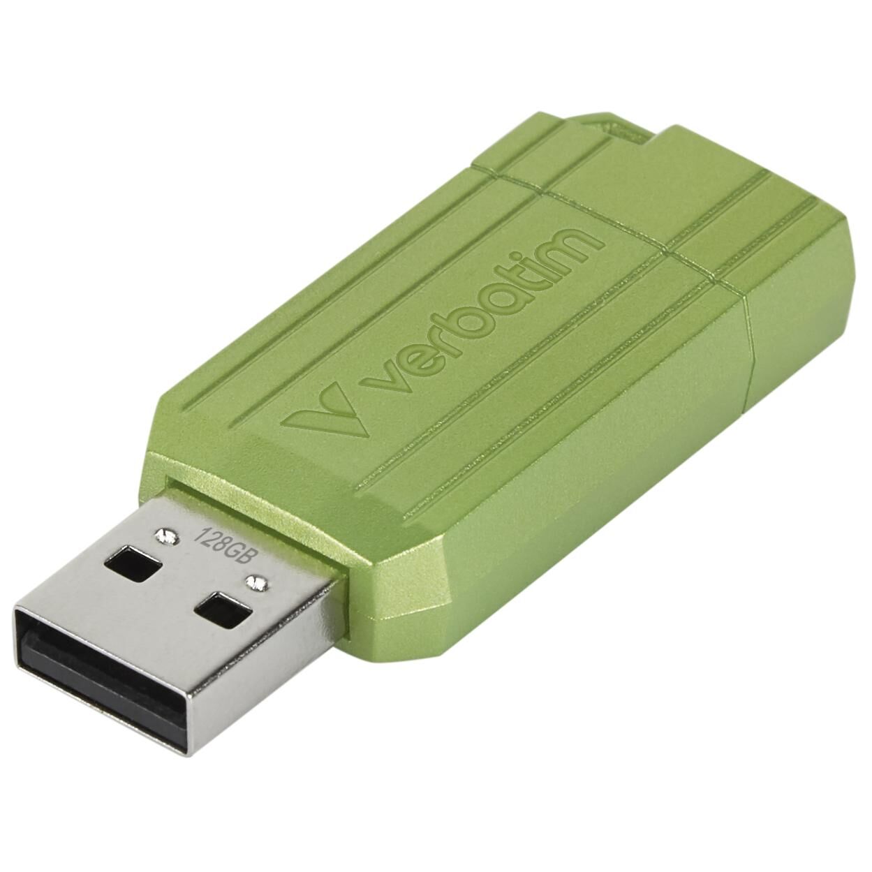 Verbatim PinStripe USB Flash Drive 128GB USB Type-A 2.0 Green