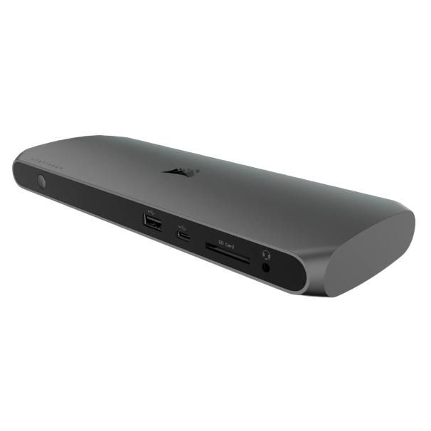 Corsair TBT100 Thunderbolt 3 Dock - 40Gbps, Black and Silver