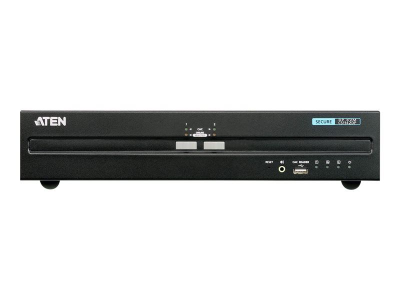 ATEN CS1142DP - PSS PP v3.0 Complying Keyboard/Mouse/Screen Switch - 2 x KVM/Audio - 1 Local User - Desktop
