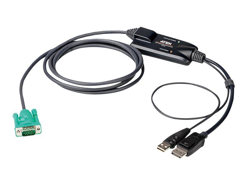 ATEN CV190 - KVM Cable - 1.8m, 15-pin SPHD (M) to USB, DisplayPort (M)