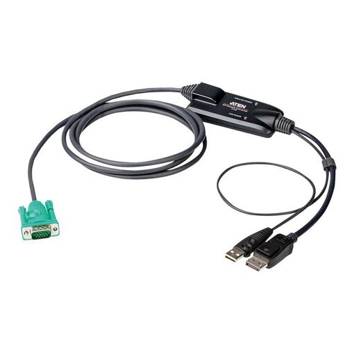 ATEN CV190 - KVM Cable - 1.8m, 15-pin SPHD (M) to USB, DisplayPort (M)