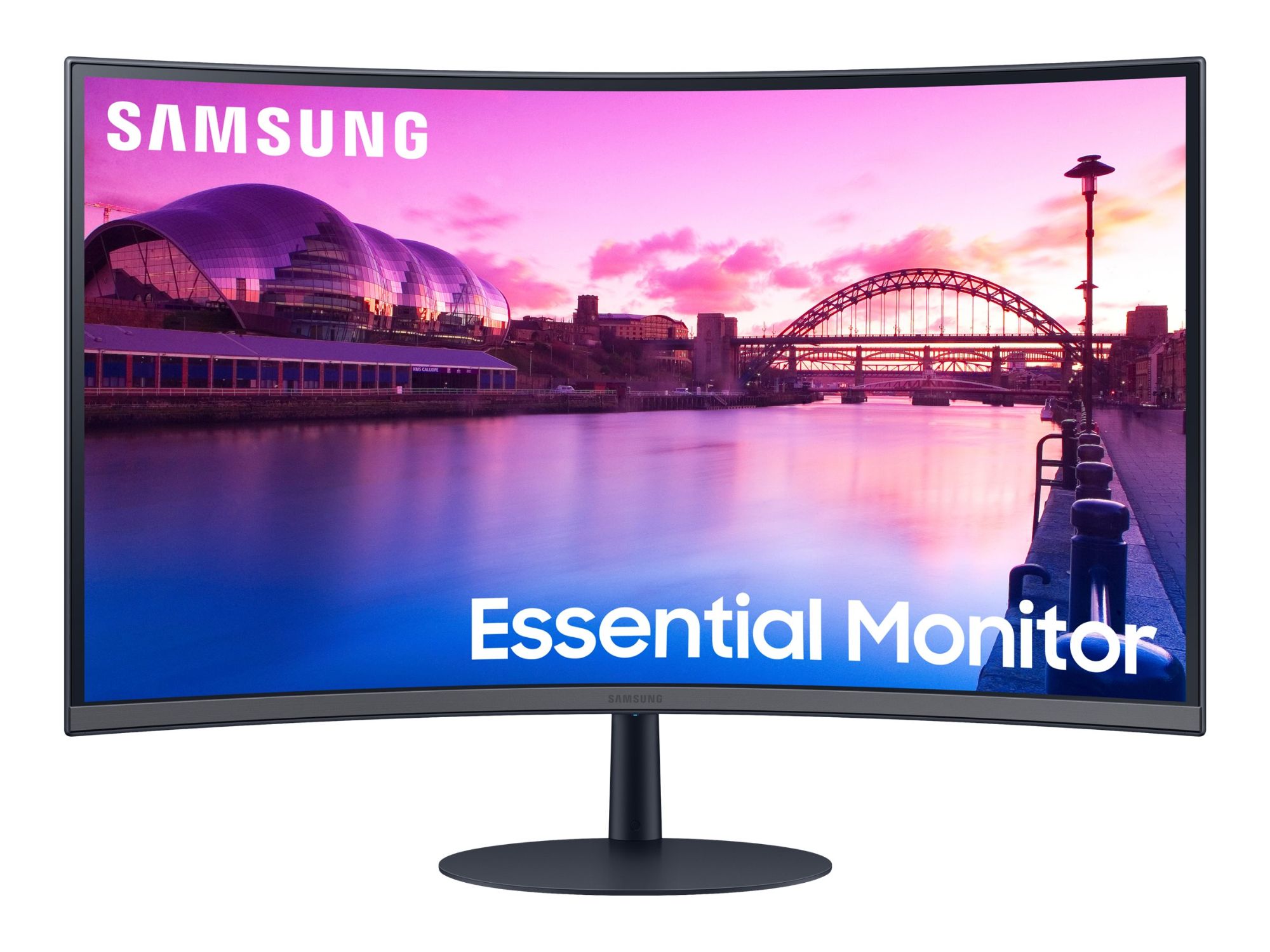 Samsung S27C390EAU - S39C Series Curved LED Monitor - 27" Full HD 1080p @ 75Hz - VA - 250cd/m² - 4ms - 2xHDMI, DisplayPort - Speakers - Black, Dark Blue/Grey