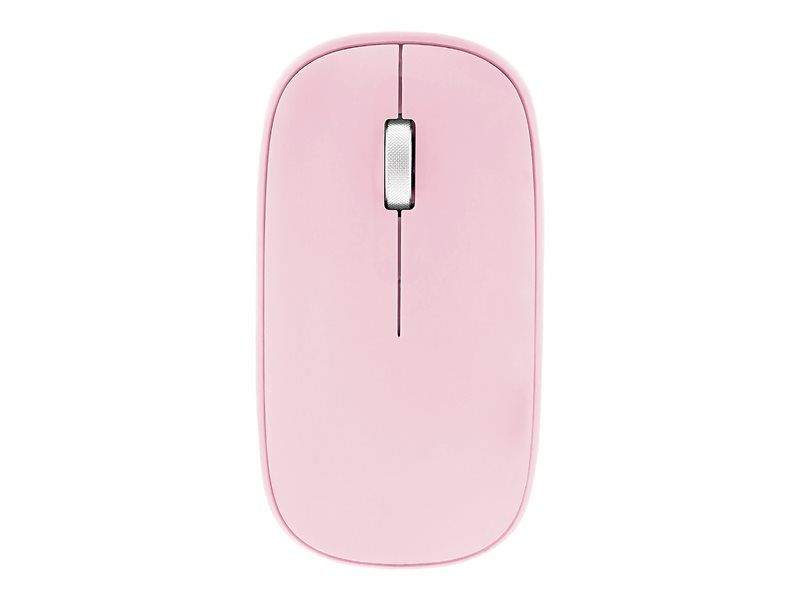 T'nB iClick Wireless Keyboard and Mouse Set - 2.4GHz, Bluetooth 3.0 - AZERTY - Pink
