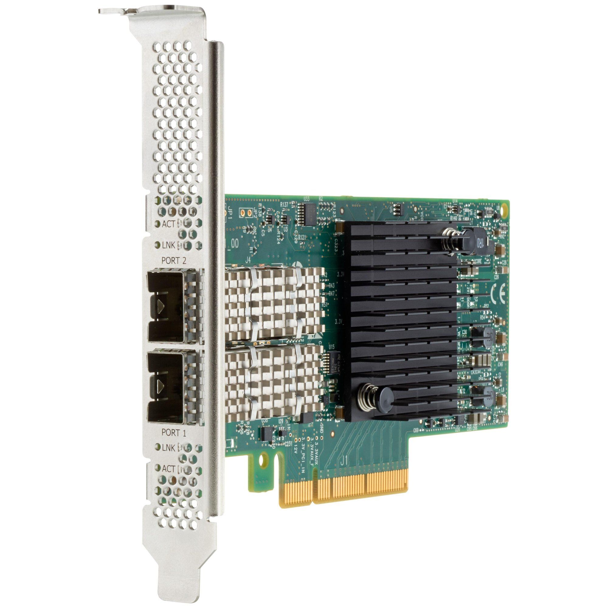 HPE 640SFP28 - Network Adapter - PCIe 3.0 x8/x4 Low Profile - 25 Gigabit Ethernet x 2 - for Apollo 20 2U, ProLiant DL360 Gen10, DL360 Gen9