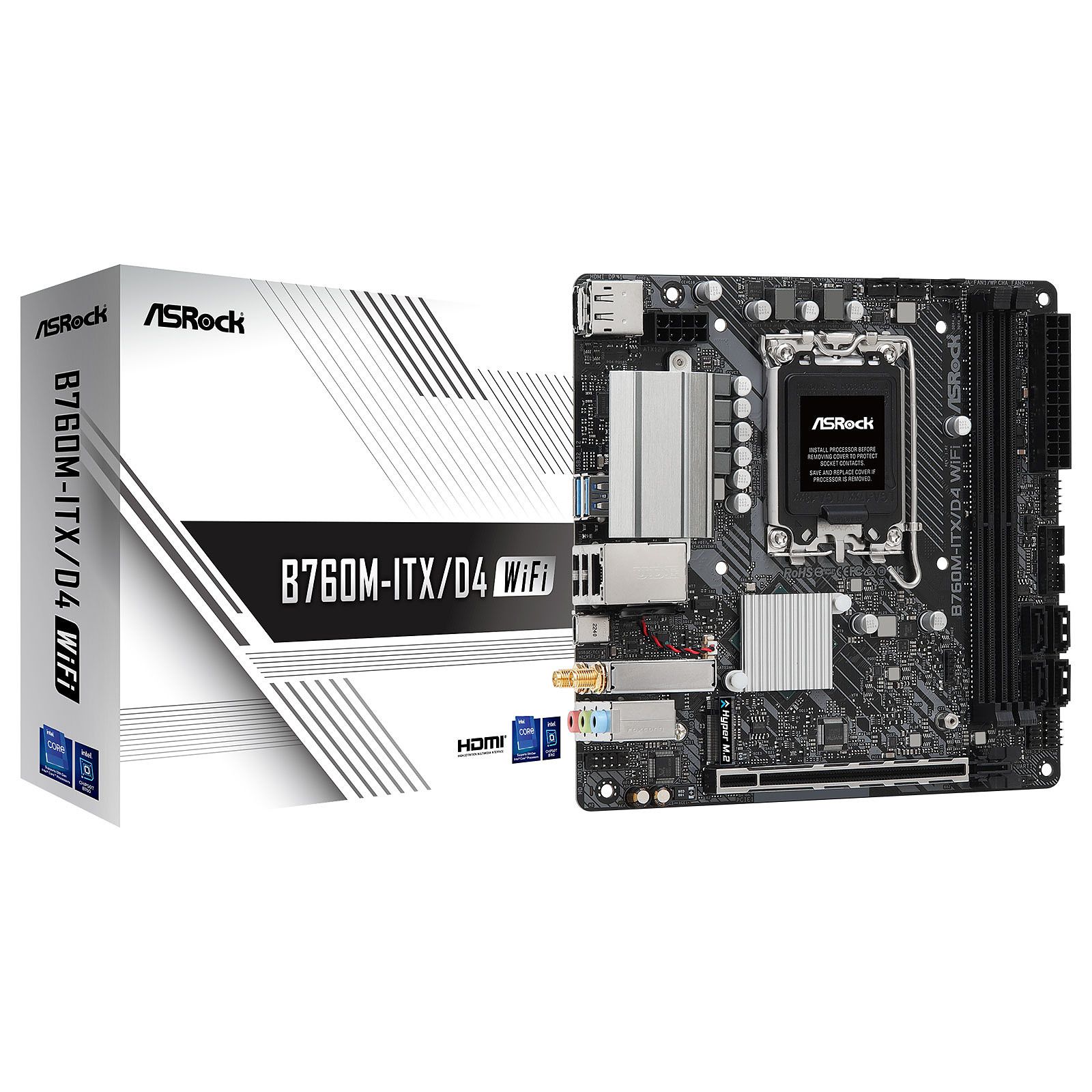 ASRock B760M-ITX/D4 WiFi Socket 1700 Motherboard