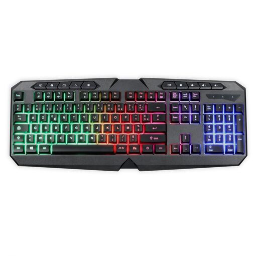 Clavier de jeu LIVOO TEA283 - Filaire USB - AZERTY - Éclairage LED RGB
