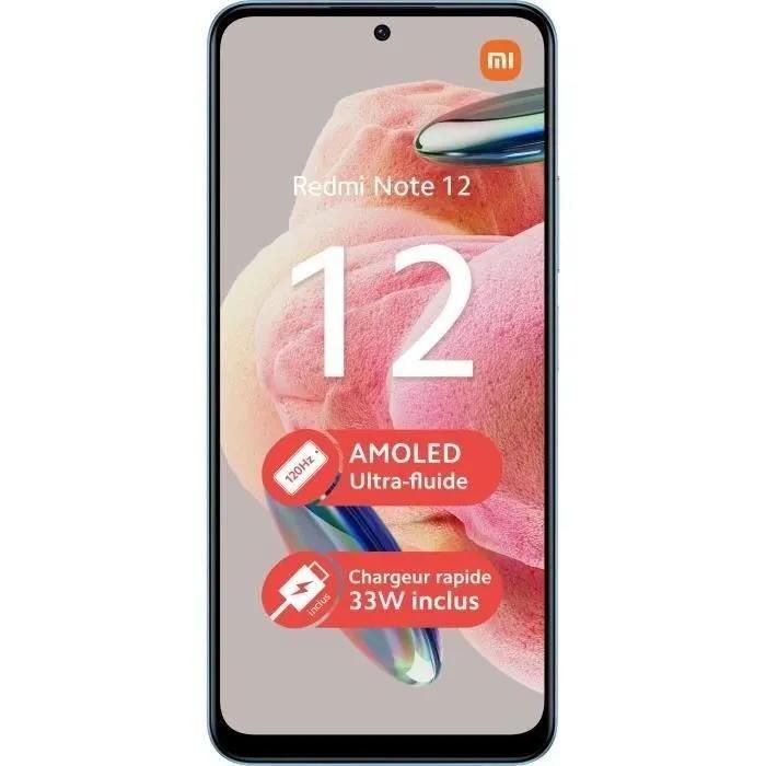 Xiaomi Redmi Note 12 128 Go 4G Bleu - Réfurbié - État excellent