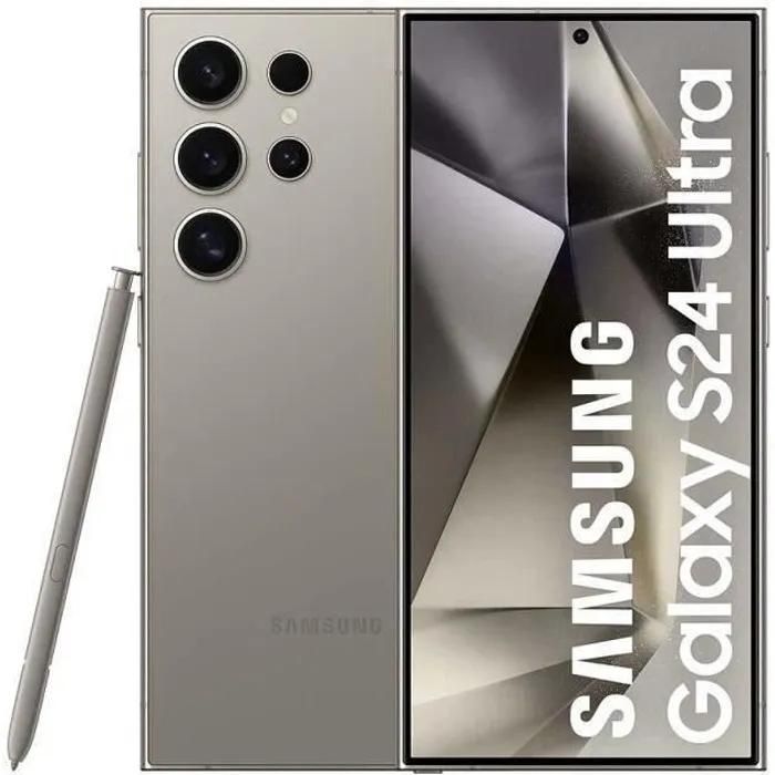 Samsung Galaxy S24 Ultra Smartphone 256GB Grey (2024) - Refurbished - Excellent Condition