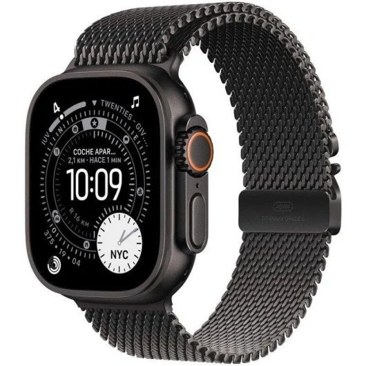 Apple Watch Ultra 3 GPS+Cellular 49mm Titanium Black with Milanese Loop Titanium Black (Large)