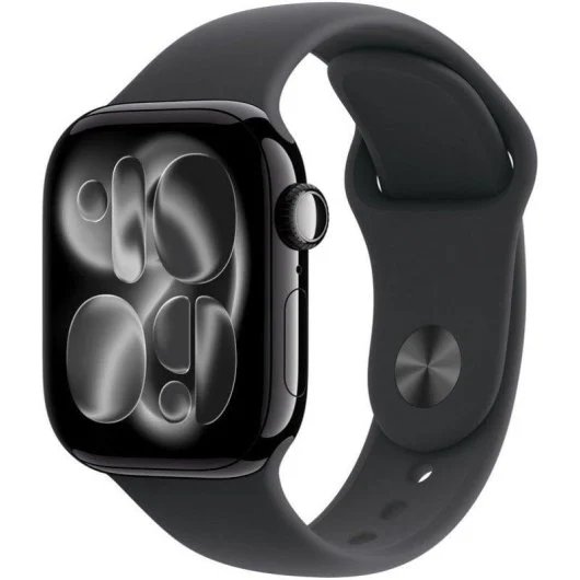 Apple Watch Series 11 GPS + Cellular 42mm Aluminium Case Black with Sport Band Black S/M