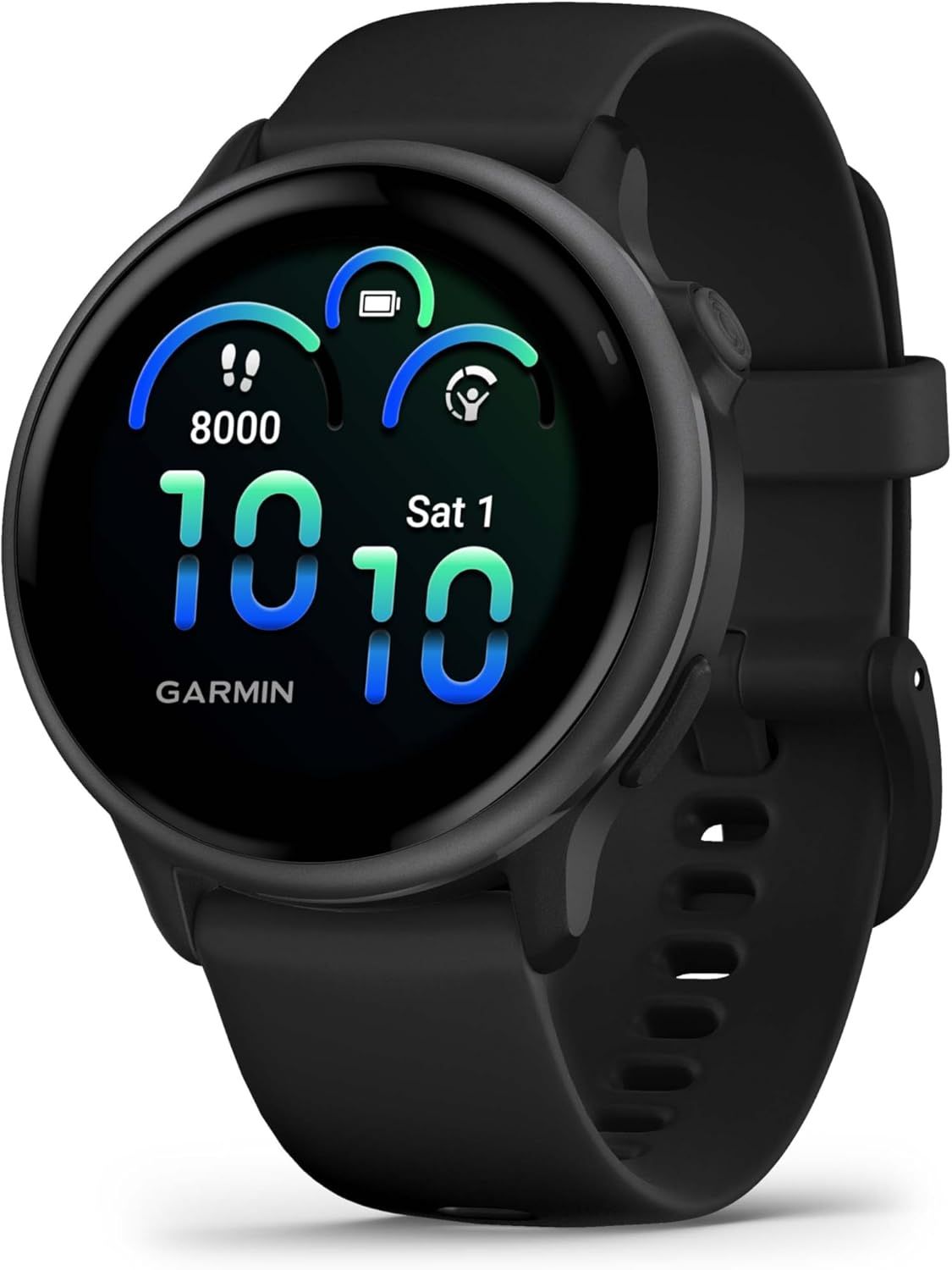 Garmin Vivoactive 6 - Smartwatch with GPS, Health & Fitness Tracking, Ultra-Bright AMOLED Display - Gray with Black Case