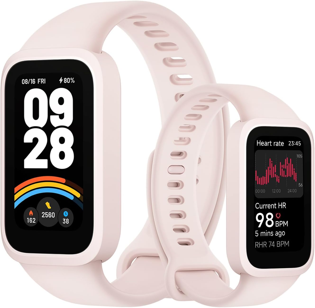 Xiaomi Ulteronixshop-Smart Band 9 Active Fitness Watch, 37mm TFT Screen, 60Hz Refresh Rate, 18-Day Battery Life, 5ATM Water Resistance, iOS & Android