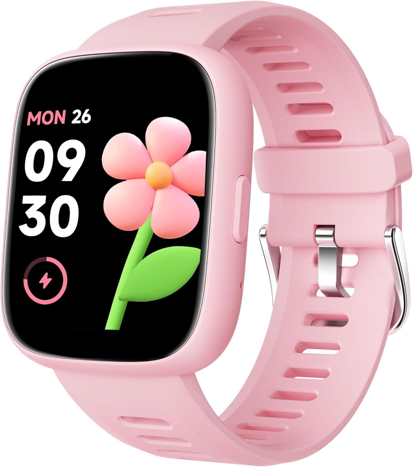 TICTIKY Kids Smartwatch with GPS Locator (iOS Only), Sports Watch with Step Counter and Sleep Tracking, Waterproof IP68, Brain Teaser Games, for Girls 5-12 Years Old