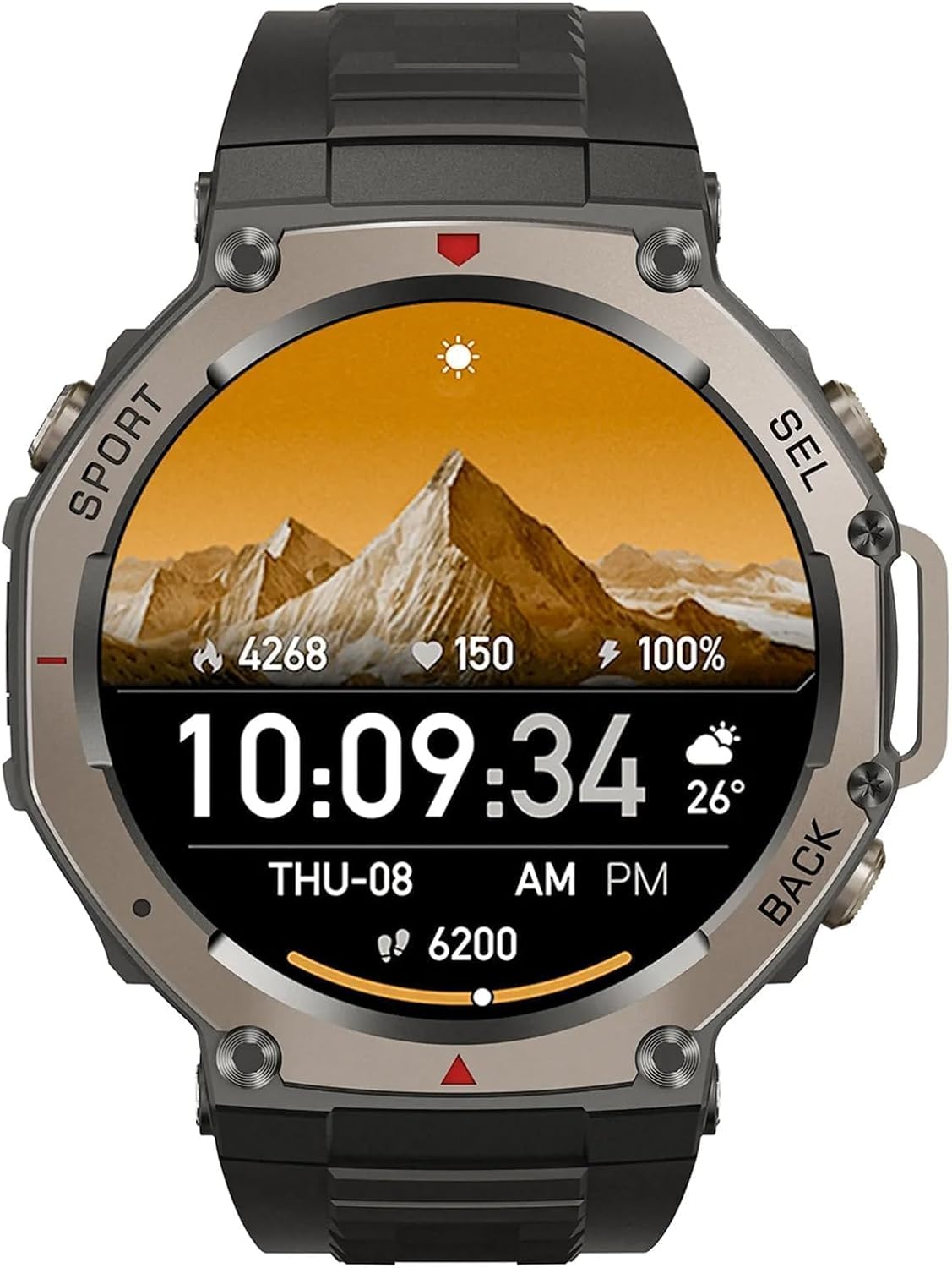 Reiteag Sekoda GPS Smartwatch, Dual Frequency, Over 170 Fitness & Health Data, 15-Day Battery Life, Heart Rate & SPO2, Waterproof