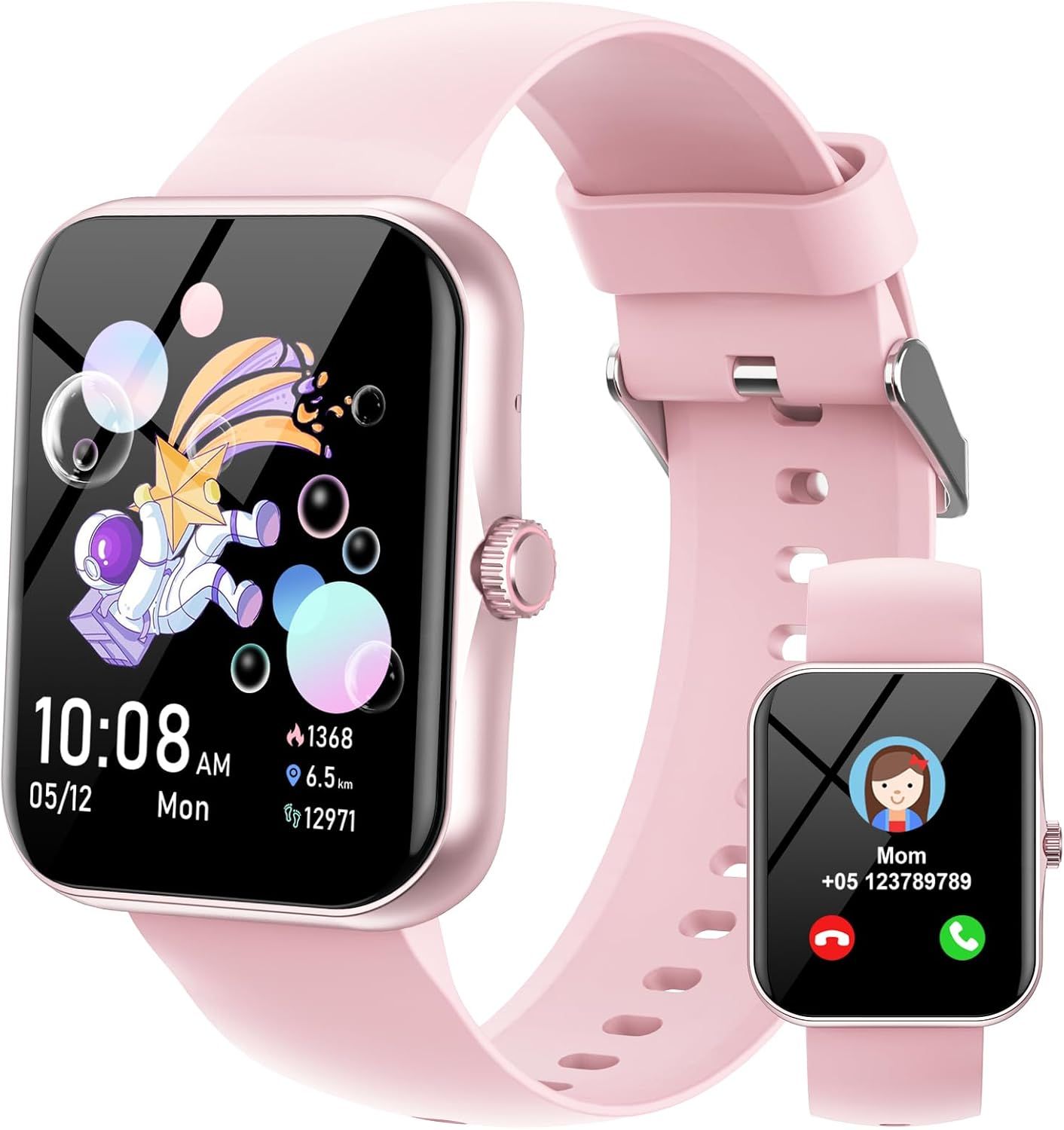 Ucani Smartwatch for Kids, 1.83" HD Intelligent Watch for Teenages 5-16 Years Old with Over 100 Sports Modes, Sleep Monitor, Games, Pedometer