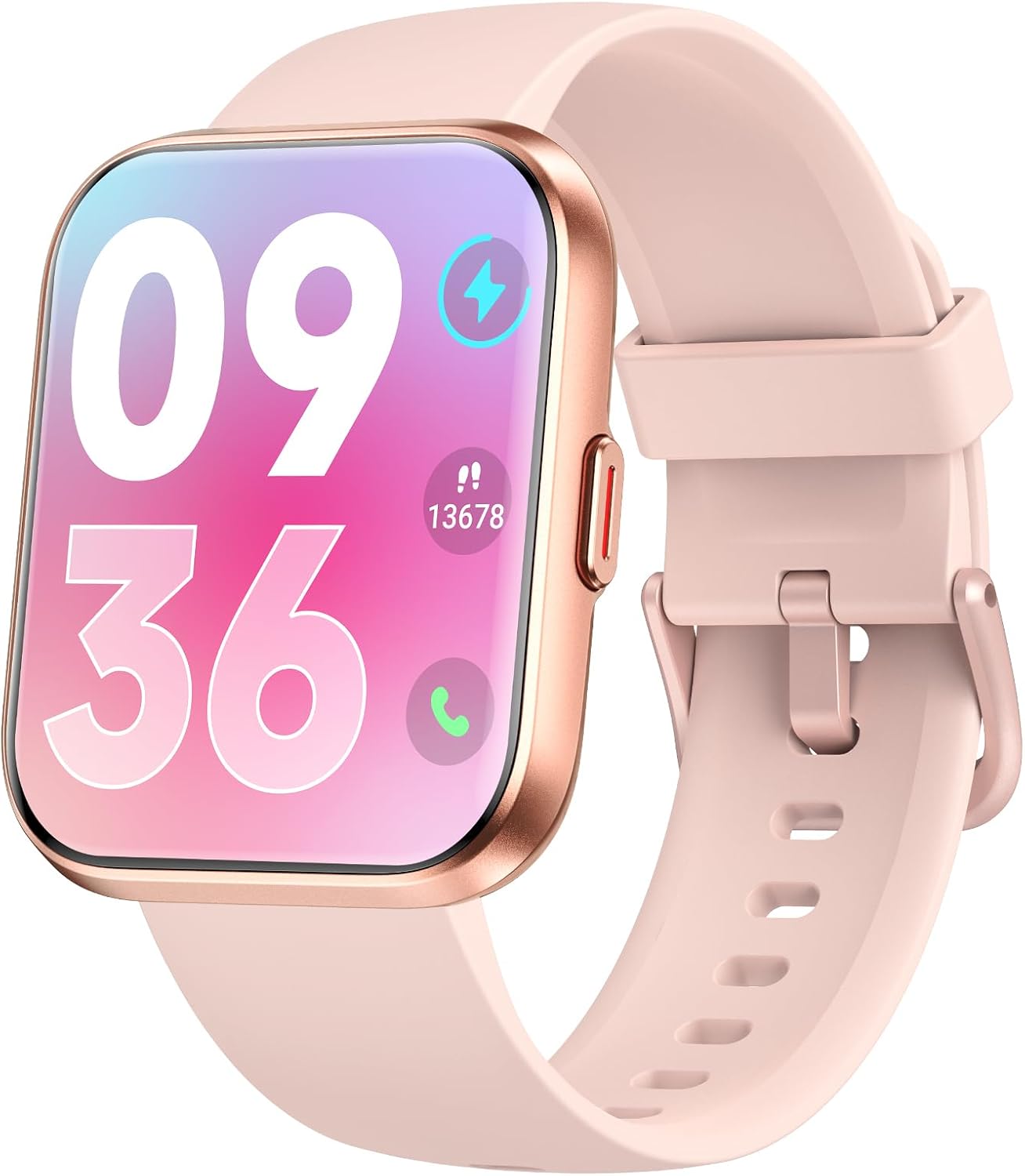 Woneligo Women's Smartwatch, 1.85" AMOLED Touchscreen with Calls, Waterproof 3 ATM (Swimming), AI Integrated, Fitness Tracker for 100+ Sports, Heart Rate Monitor, Sleep & Calorie Tracking, SpO2, Sams