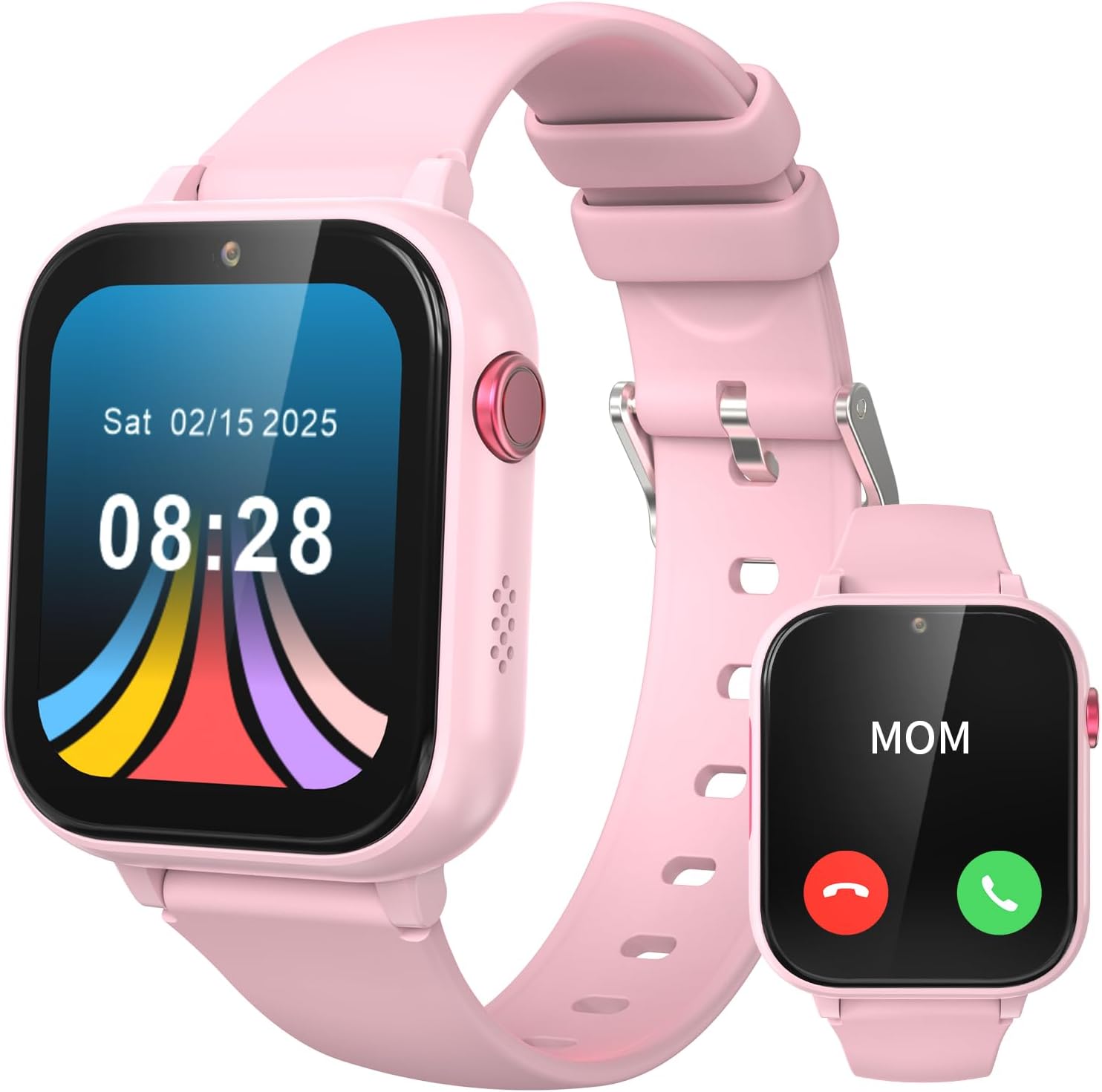 Tosaju Kids 4G Smartwatch with Voice Call Function, Phone Watch for Children with Camera, Games, Alarm, Touch Screen, Waterproof IPX7
