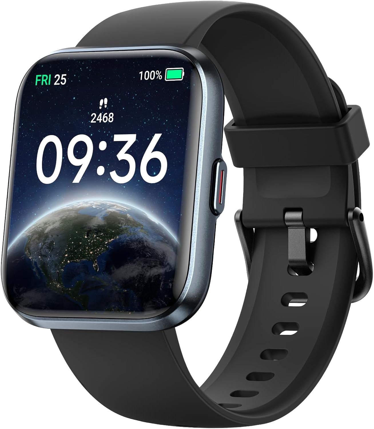 Woneligo Smartwatch, 1.8'' AMOLED Display with Customizable Spheres, Bluetooth Calls & Notifications, Heart Rate Monitor, Sleep Tracking, IP68 Waterproof for Android iOS
