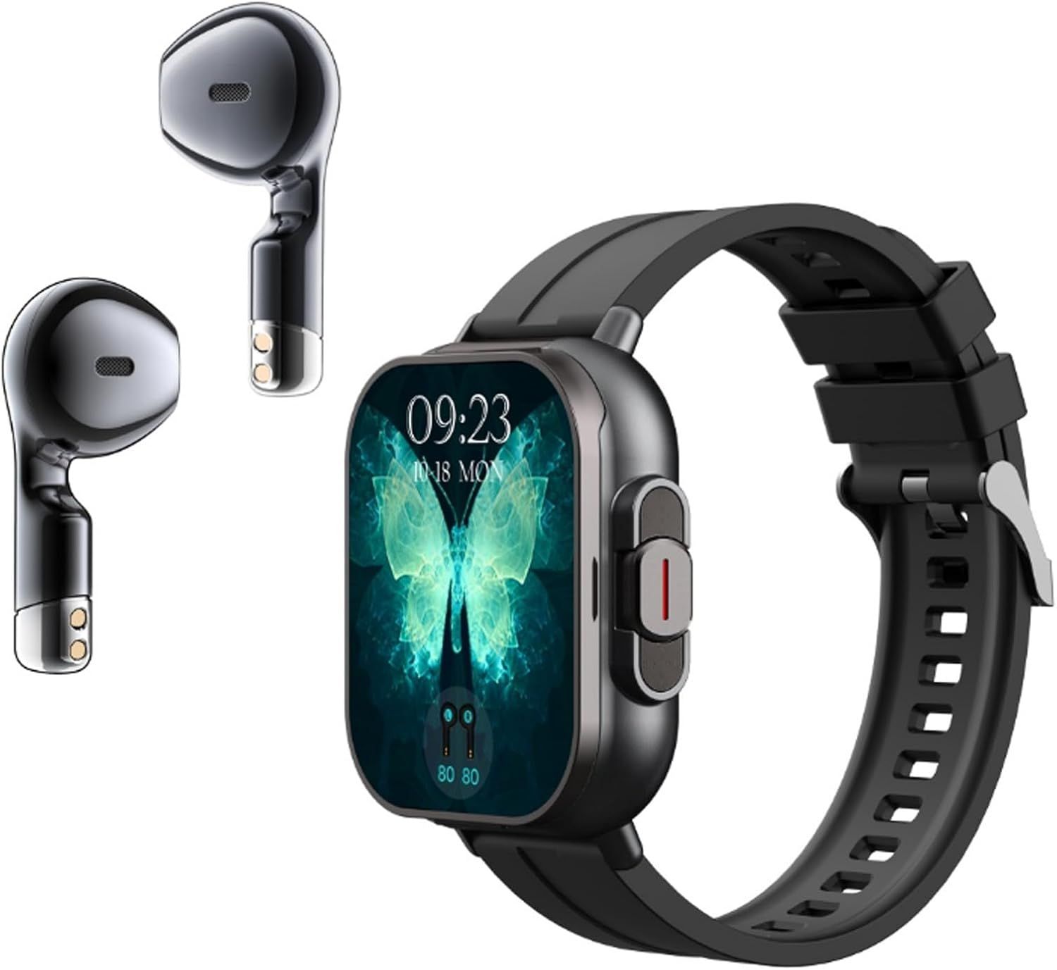 Sxhlseller Smartwatch with Bluetooth Headphones, IP67 Waterproof, 250mAh Battery and Health Tracker for Fitness, Sleep and Calls