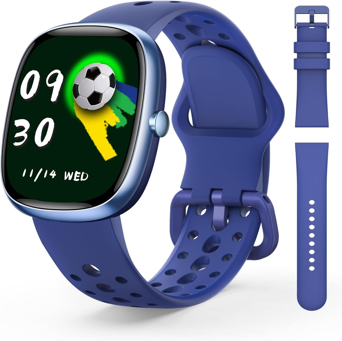 JoJoego Kids Fitness Tracker Watch - 100+ Sports Modes, Pedometer, Heart Rate Monitor, Sleep Tracker, 20 Games, IP68 Waterproof, Gift for Boys and Girls aged 5-16