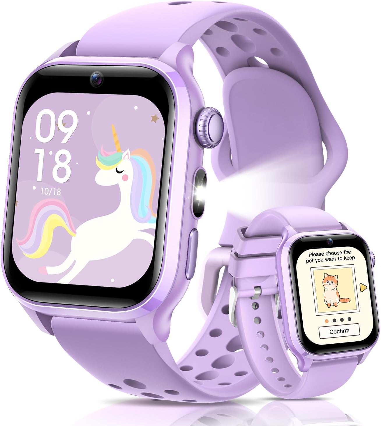 RUXINGX 2025 Kids Smartwatch, 1.52' Screen with 170+ Sports, Electronic Pets, Heart Rate Monitor, Sleep Tracker, Audio Books, Flash Cards, 20 Educational Games, IP68 Waterproof, Gift for 3-14 Year Olds