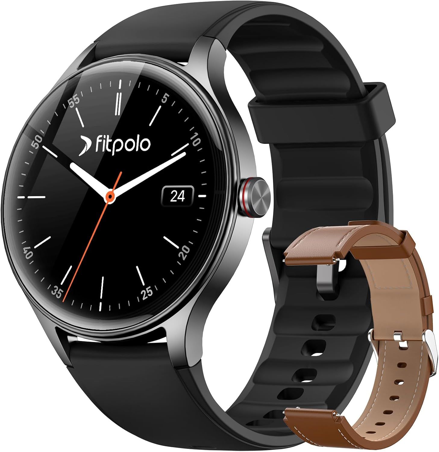FITPOLO Smartwatch for Men and Women, 1.27" AMOLED Display with 200+ Customizable Watch Faces