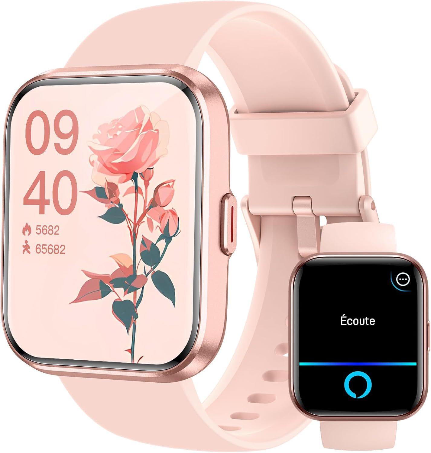 Reloj inteligente para hombres y mujeres Woneligo, 1,8" resistente al agua IP68 con llamadas y notificaciones de texto Bluetooth, monitor de sueño, frecuencia cardíaca y SpO2, 100 modos deportivos