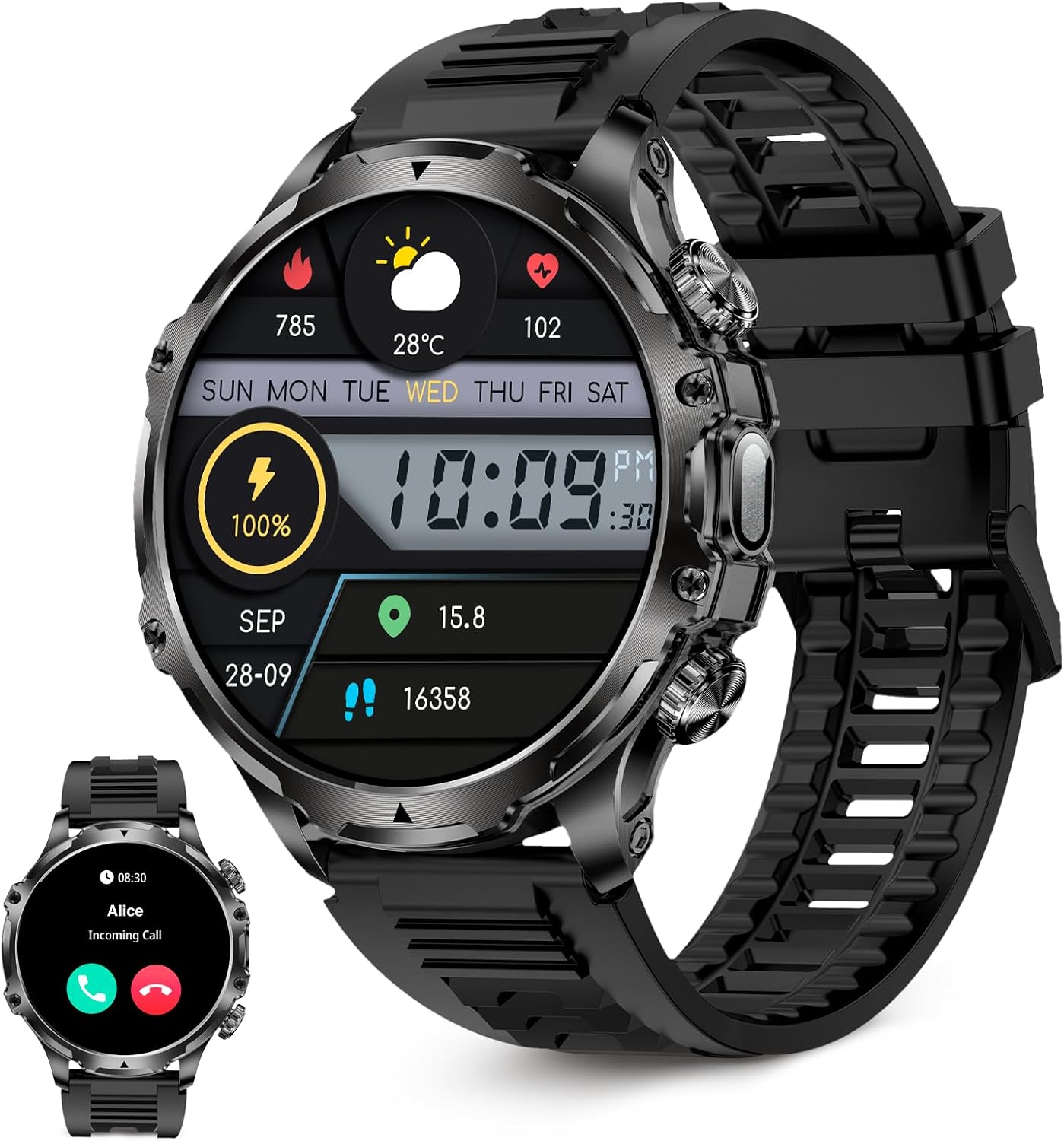 KSIX Smart Your Tech Venture Negro - Smartwatch XXL 1,85