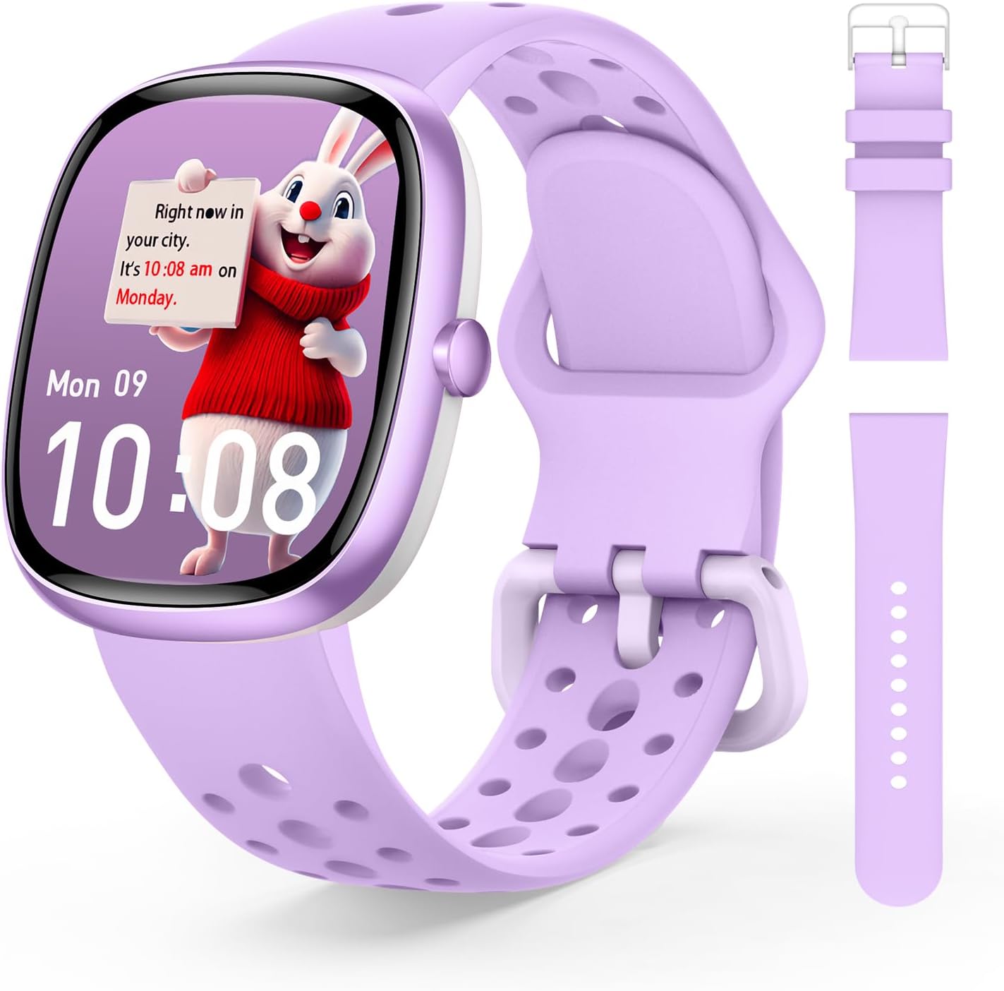 RUXINGX Reloj Deportivo para Niños - 100+ Modos Deportivos, Podómetro, Monitor de Frecuencia Cardíaca, Rastreador de Sueño, 20 Juegos, Resistente al Agua IP68, Regalo para Niños de 5 a 16 Años