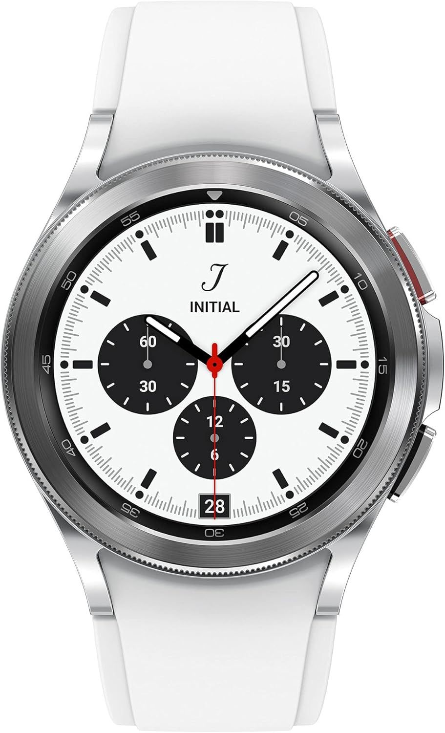 Samsung Galaxy Watch4 Classic 4G 42 mm, Plata - Reloj inteligente con bisel giratorio, seguimiento de la salud y el estado físico, ECG, presión arterial