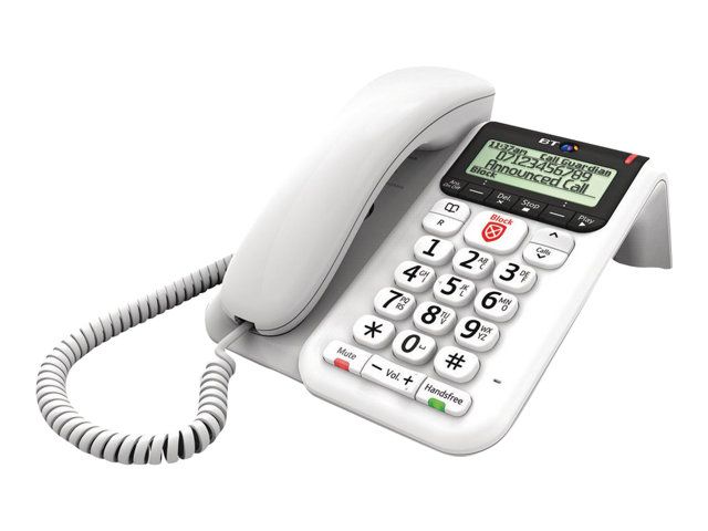 BT Decor 2600 Call Blocker - Corded Phone with Answering Machine